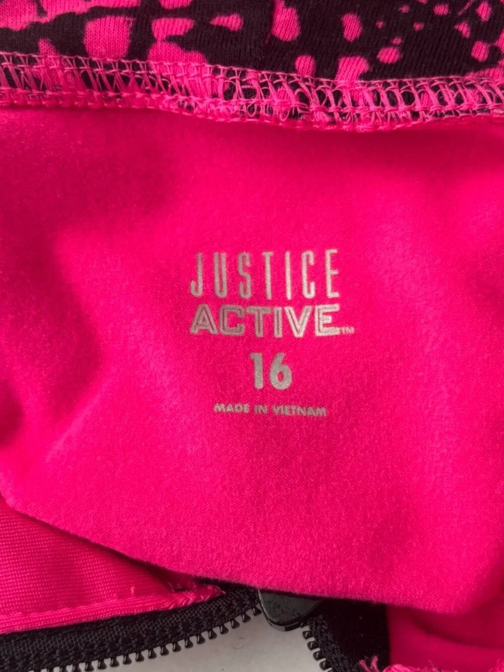 Justice Girls Soccer Active Zip Up Hoodie